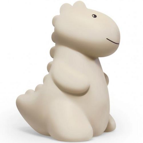 atelier pierre veilleuse led dino jéroom - sable - 20 cm