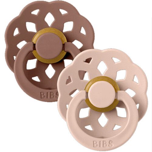 bibs fopspenen boheme - woodchuck en blush - 0-6 mnd - 2st