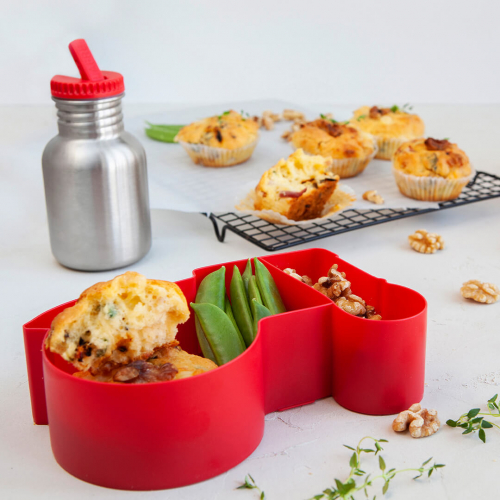 blafre lunchbox silhouet - tractor - rood
