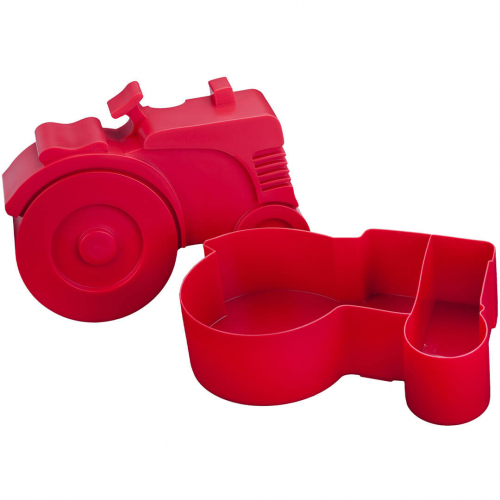 blafre lunchbox silhouet - tractor - rood