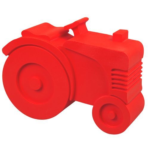 blafre lunchbox silhouet - tractor - rood