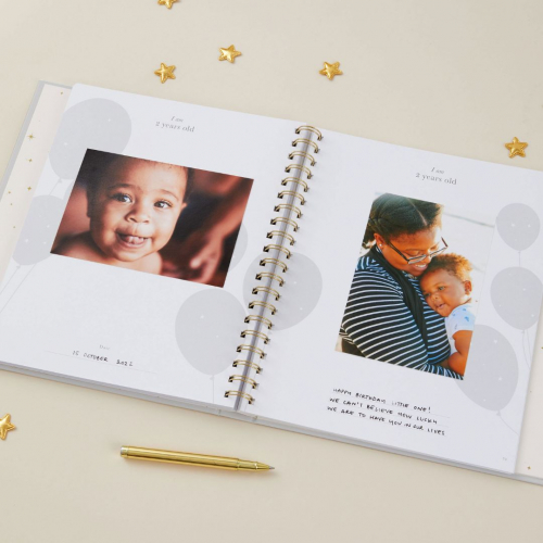 blush and gold invulboek my baby book - misty