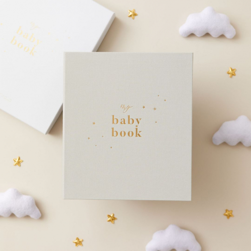 blush and gold invulboek my baby book - misty