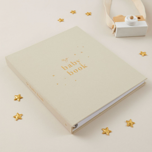 blush and gold invulboek my baby book - pearl