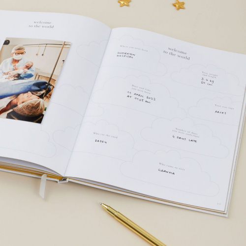 blush and gold invulboek my pregnancy journal - jungle