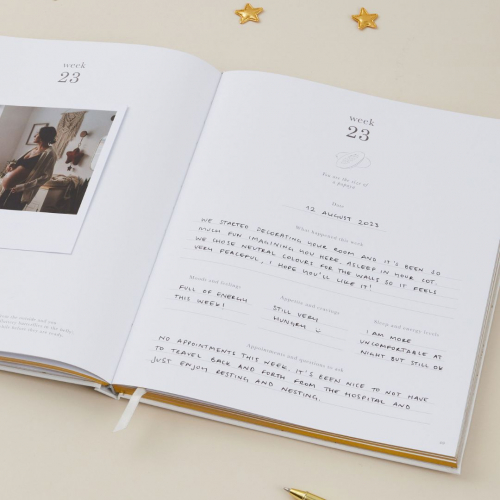 blush and gold invulboek my pregnancy journal - jungle