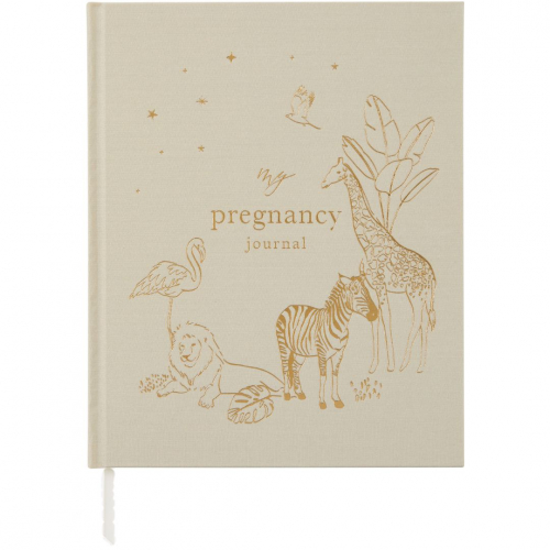 blush and gold invulboek my pregnancy journal - safari