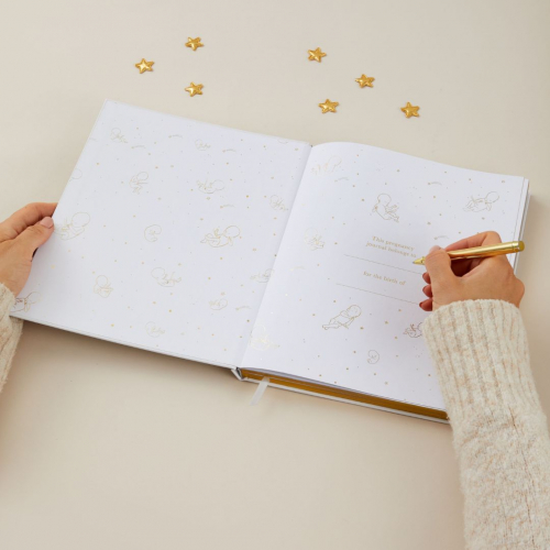 blush and gold invulboek my pregnancy journal - safari