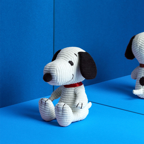 bon ton toys knuffelhond snoopy corduroy - 12 cm