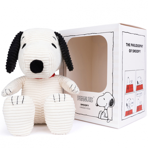 bon ton toys knuffelhond snoopy corduroy - 27 cm