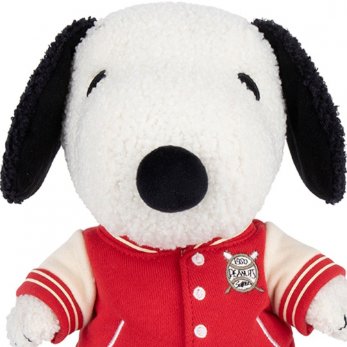 bon ton toys knuffelhond snoopy met sportjas - 25 cm 
