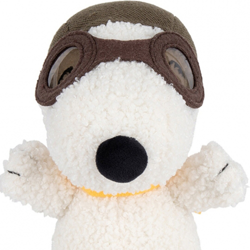 bon ton toys knuffelhond snoopy piloot - 20 cm 