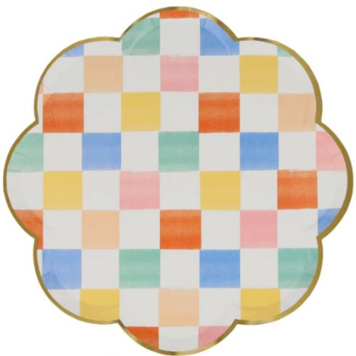 meri meri borden colourful pattern - large - 8st