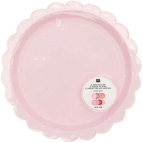 borden roze - 8st
