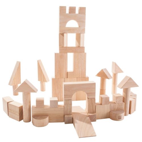 plan toys bouwblokken naturel - 50st