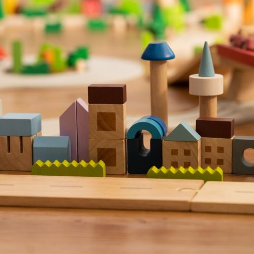 plan toys bouwblokken urban city - 45st
