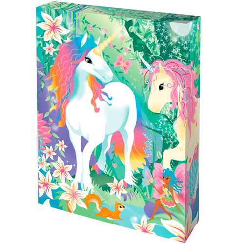 box candiy knutselset folie en glitter - totally magical unicorns