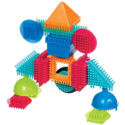 bristle blocks bouwset in koffer - 50st