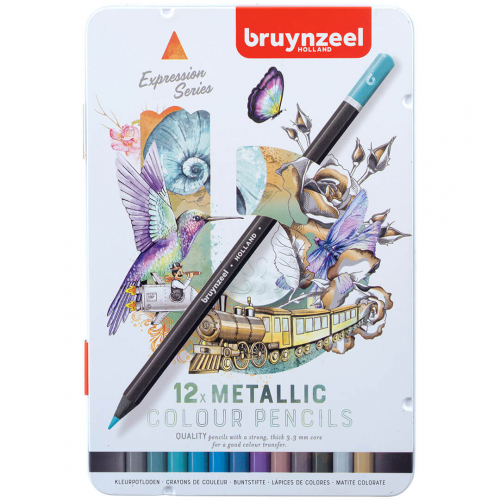 bruynzeel kleurpotloden metallic - 12st 