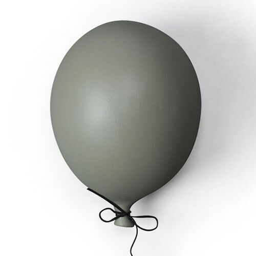 byon muurdecoratie ballon - dark green - 17 cm