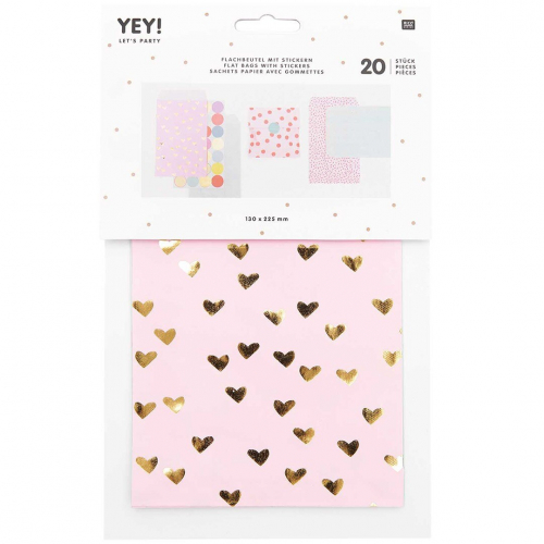 cadeauzakjes - roze - 20st