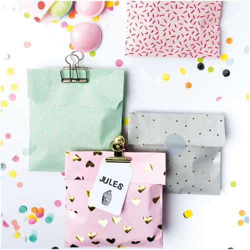 cadeauzakjes - roze - 20st