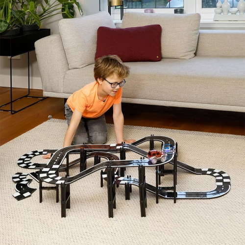 coblo magnetische autobaan zwart - 70st