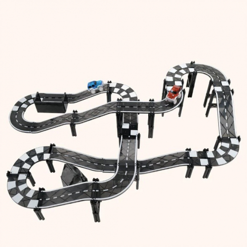 coblo magnetische autobaan zwart - 70st