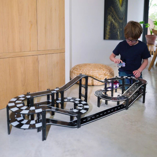coblo magnetische autobaan zwart - 70st