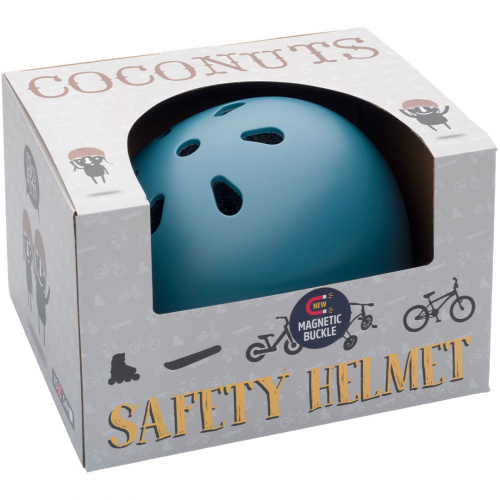 coconuts helmets kinderhelm vintage blue - xs