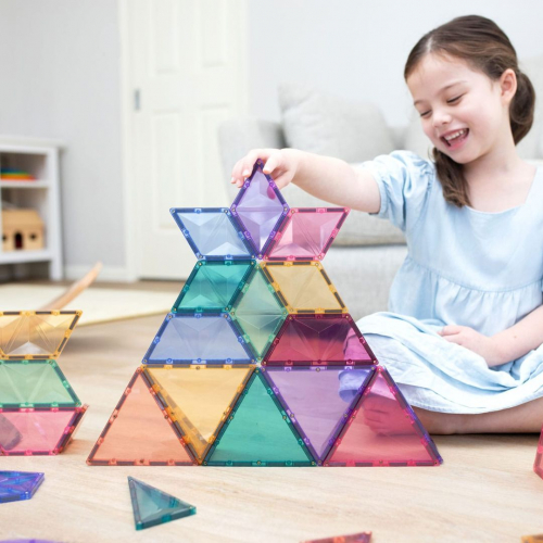 connetix pièces magnétiques pastel - shape expansion pack - 48pcs