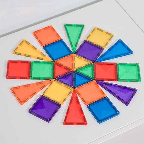 connetix magnetische tegels rainbow - mini - 24st 