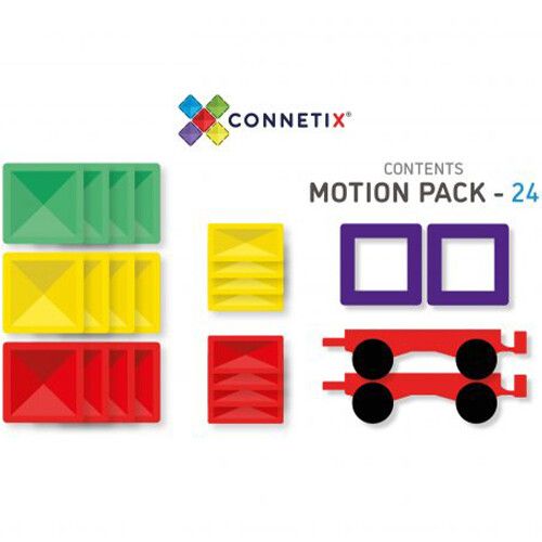 connetix magnetische tegels rainbow - motion - 24st  