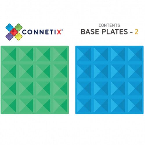 connetix uitbreidingsset bodemplaten - green-blue - 2st   