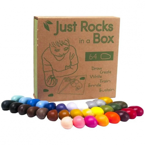 crayon rocks crayons de cire 64 pcs de 32 couleurs