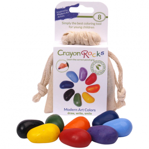 crayon rocks crayons de cire 8pcs en 8 couleurs - modern art