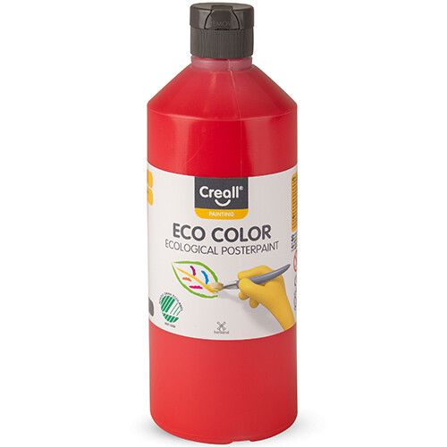 creall eco color plakkaatverf 500ml - licht rood