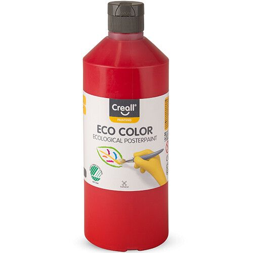 creall eco color plakkaatverf 500ml - primair rood