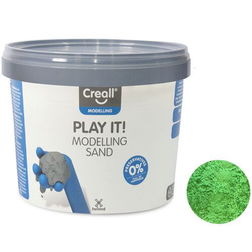 creall modelleer zand - 750 gr - groen