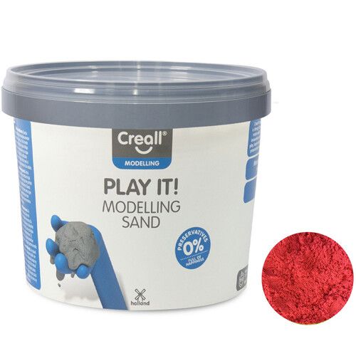 creall modelleer zand - 750 gr - rood