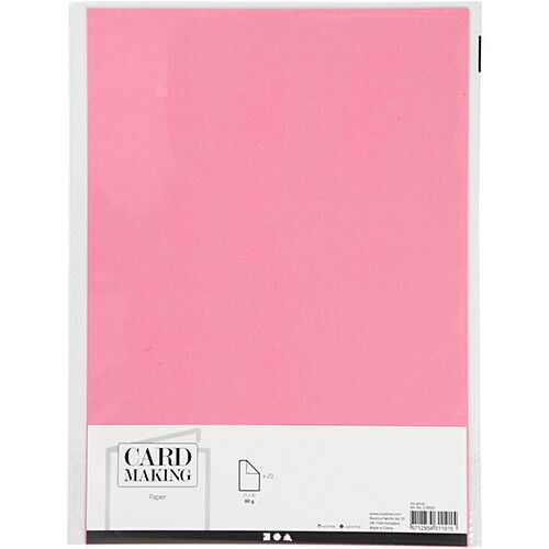 creativ company knutselpapier A4 80 gr - roze  - 20 vellen