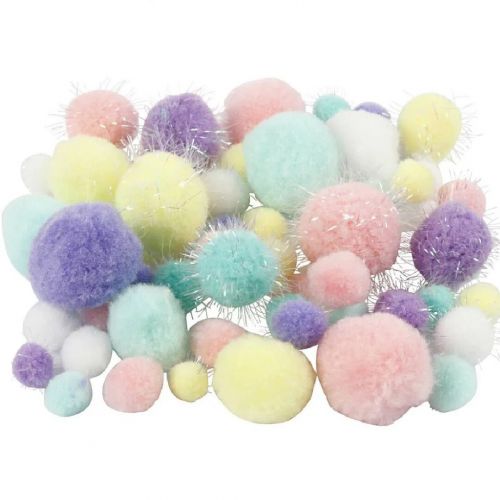 creativ company pompoms pastel - 62gr