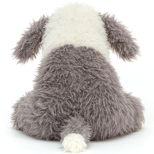 jellycat curvie knuffelhond sheep dog - 24 cm
