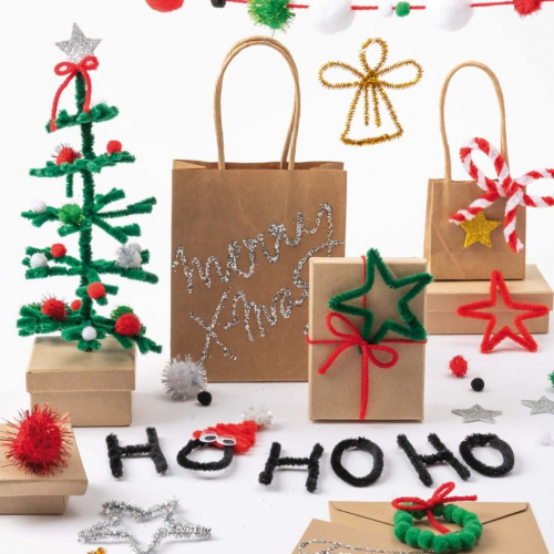 diy knutselset kleurrijke kerst - 168st