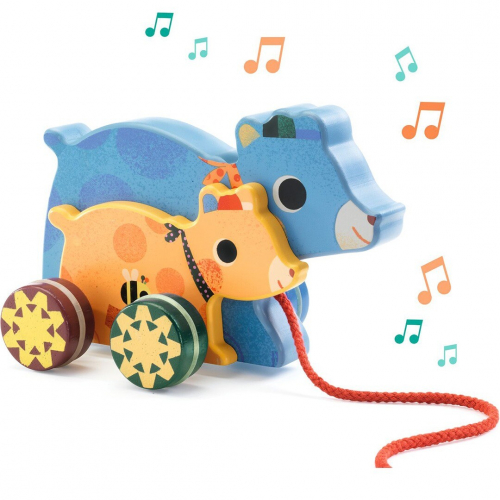 djeco trekfiguur met muziek gabi & sam