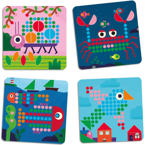 djeco mozaïekpuzzel mini animo