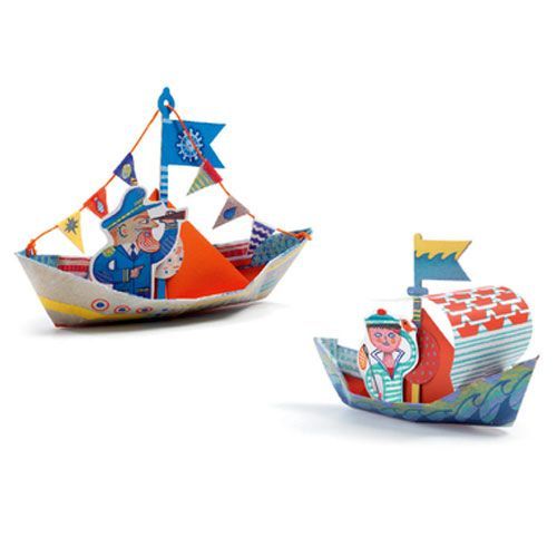 djeco origami boten op het water 