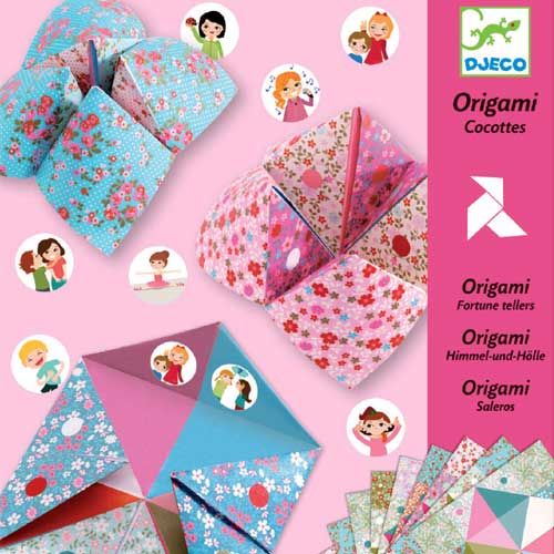 djeco origami vogelspel pastel