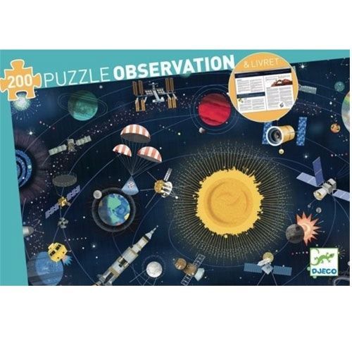 djeco puzzel observation space (200st) + boekje