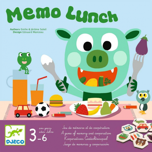 djeco geheugen- en samenwerkingsspel - memo lunch